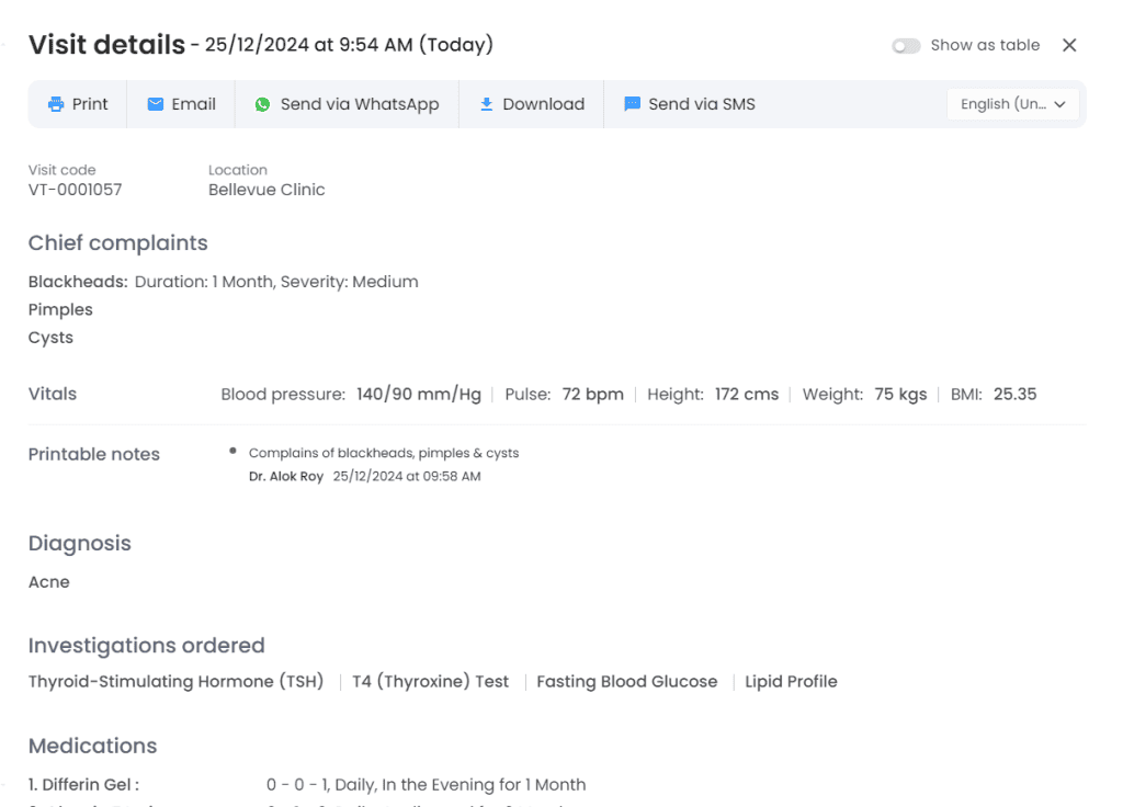 Aesthetic EMR